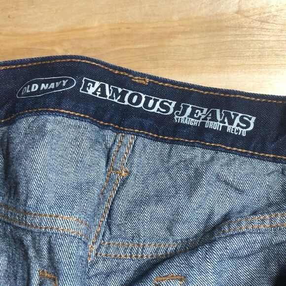 Old Navy Famous Men’s Jeans Loose straight Dark Wash 36x32 - Picture 3 of 6